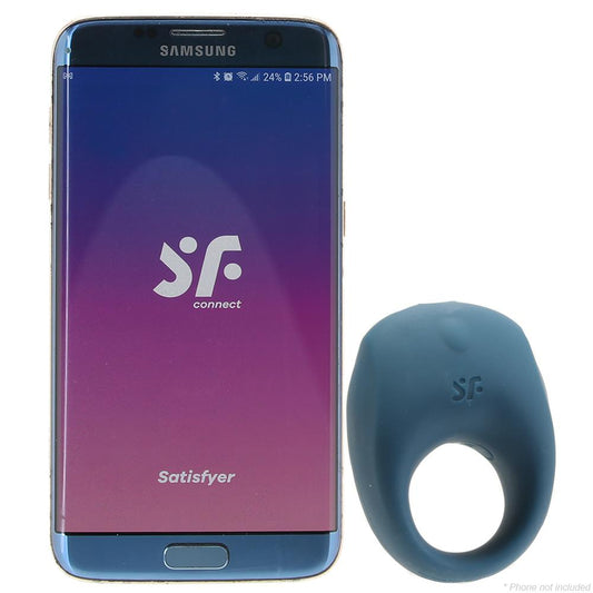 Strong One Ring - Blue - Connect App – Rechargeable, Discreet, Intimate Wellness Accessory – Quiet, Rechargeable, Waterproof, Couples & Solo Use, Discreet Intimate Wellness Accessory