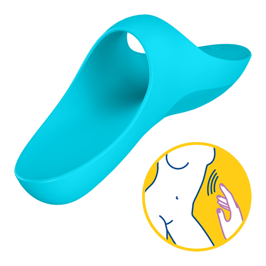 Teaser Finger Vibe - Light Blue – Rechargeable, Discreet, Intimate Wellness Accessory – Quiet, Rechargeable, Waterproof, Couples & Solo Use, Discreet Intimate Wellness Accessory