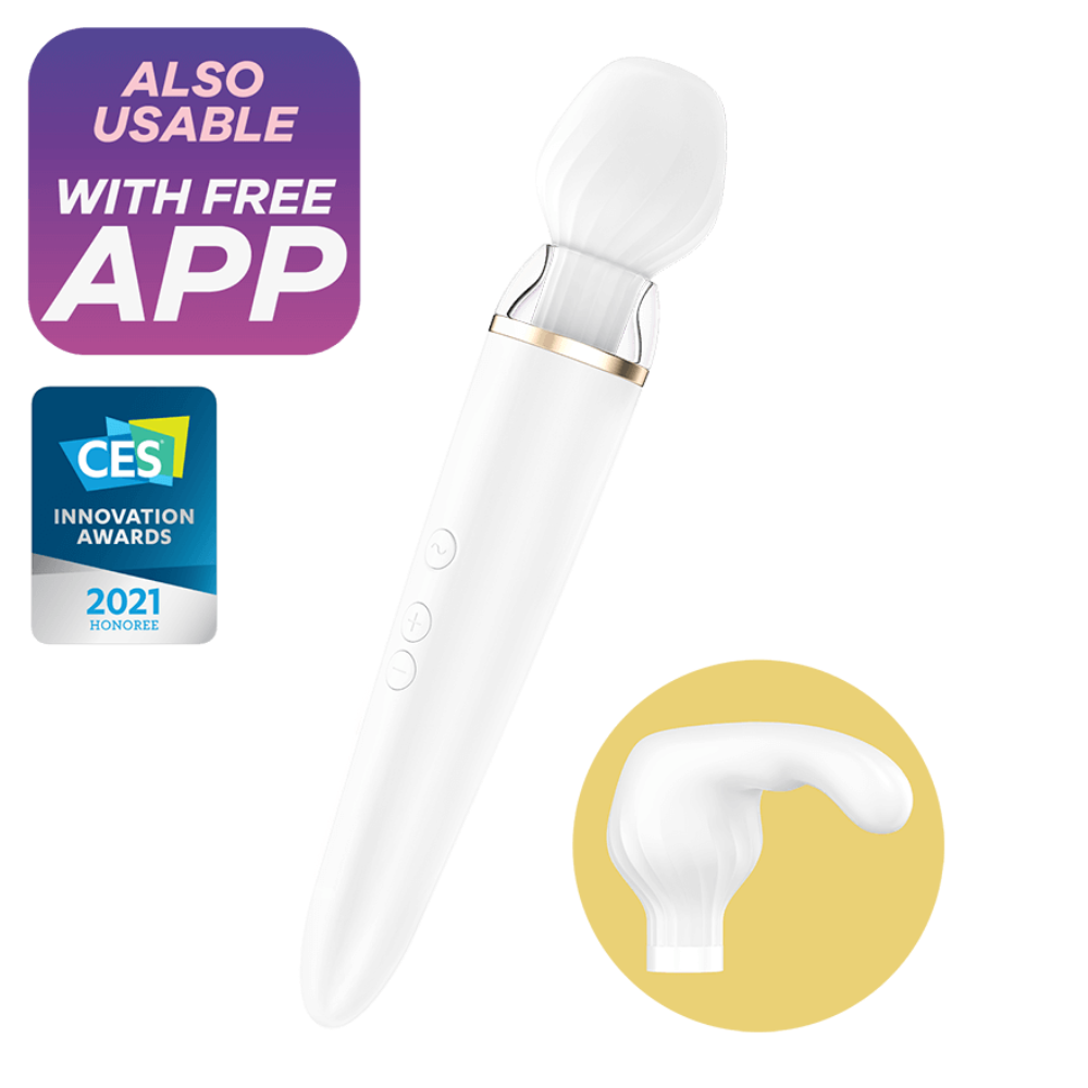 Double Wand-er - Connect App – Rechargeable, Discreet, Intimate Wellness Accessory – Quiet, Rechargeable, Waterproof, Couples & Solo Use, Discreet Intimate Wellness Accessory