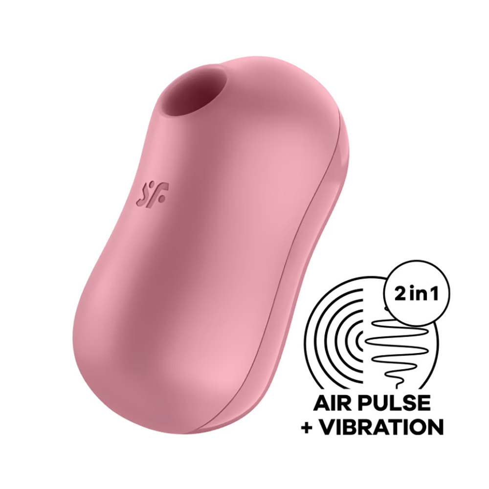Cotton Candy - Light Red – Rechargeable, Discreet, Intimate Wellness Accessory – Quiet, Rechargeable, Waterproof, Couples & Solo Use, Discreet Intimate Wellness Accessory