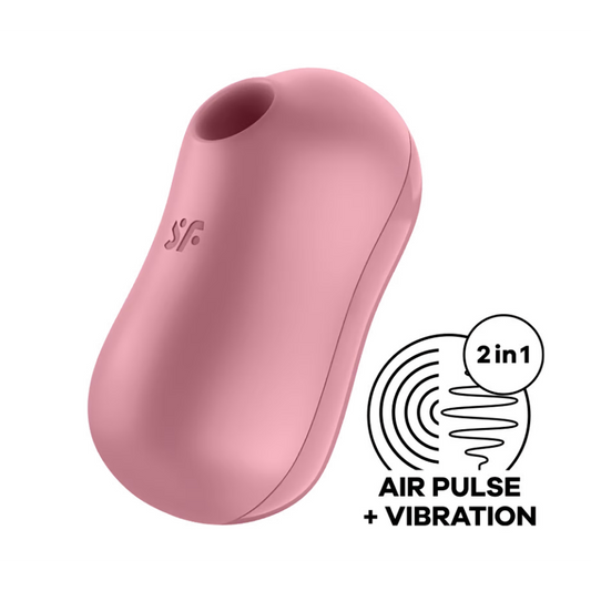 Cotton Candy - Light Red – Rechargeable, Discreet, Intimate Wellness Accessory – Quiet, Rechargeable, Waterproof, Couples & Solo Use, Discreet Intimate Wellness Accessory