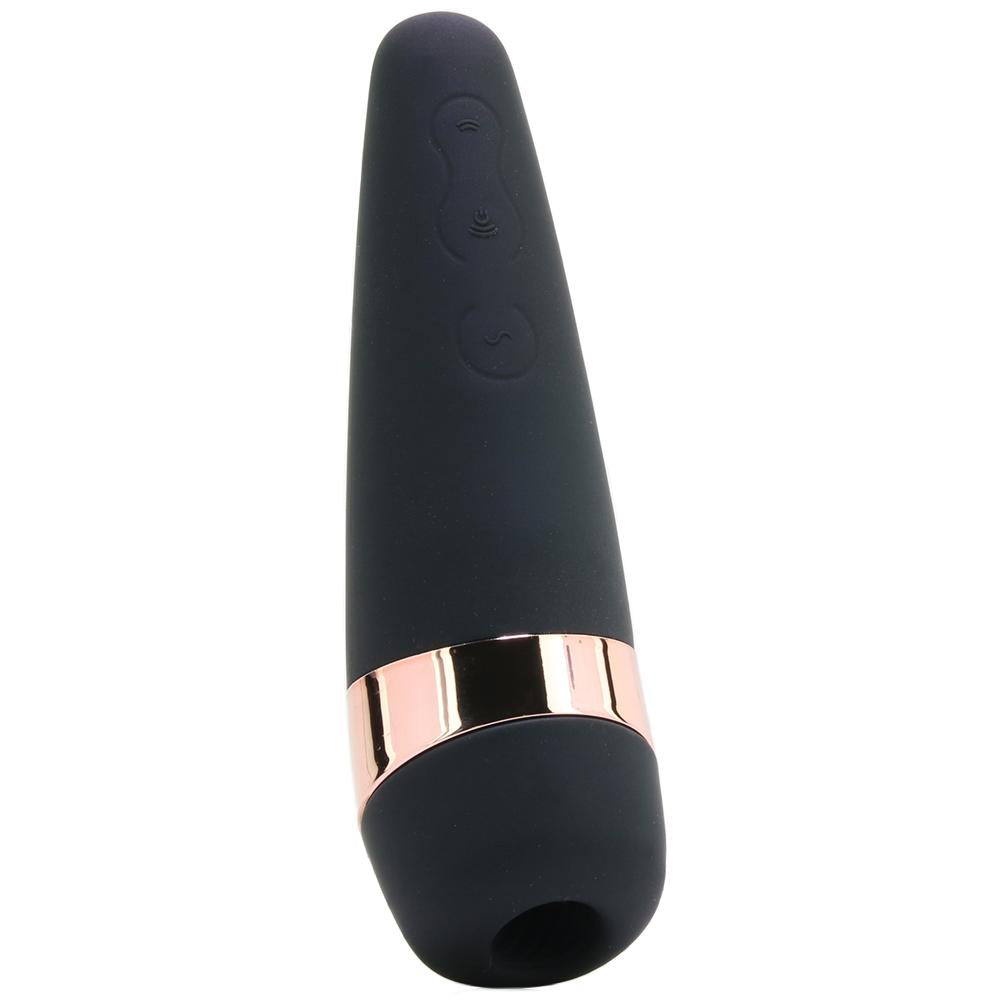 Pro 3+ Black w Gold – Rechargeable, Discreet, Intimate Wellness Accessory – Quiet, Rechargeable, Waterproof, Couples & Solo Use, Discreet Intimate Wellness Accessory