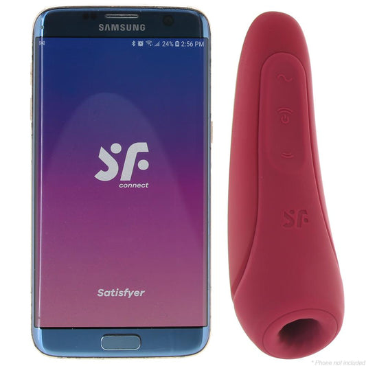 Satisfyer Curvy 1+ RoseRed - Connect App – Rechargeable, Discreet, Intimate Wellness Accessory – Quiet, Rechargeable, Waterproof, Couples & Solo Use, Discreet Intimate Wellness Accessory