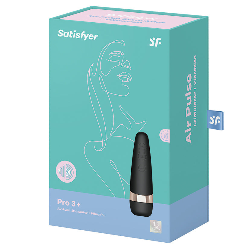 Satisfyer Pro 3+ Air Pulse Stimulator + Vibration.