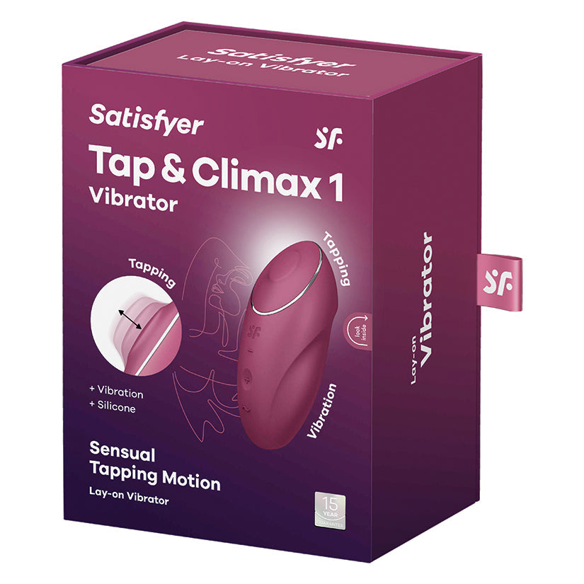 Satisfyer Tap and Climax 1-Red.