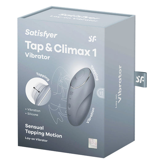 Satisfyer Tap and Climax 1-Bluegrey.
