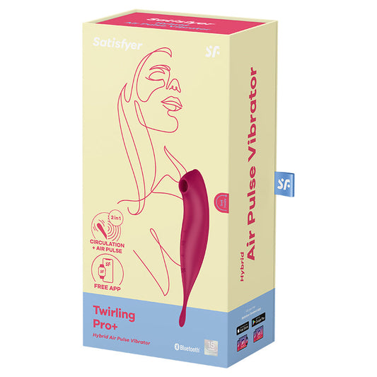 Satisfyer Twirling Pro+-Dark Red.