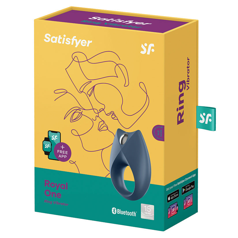 Satisfyer Royal One Ring Vibrator-Blue.