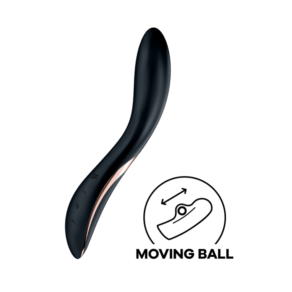 Rrrolling Explosion - Black – Rechargeable, Discreet, Intimate Wellness Accessory – Quiet, Rechargeable, Waterproof, Couples & Solo Use, Discreet Intimate Wellness Accessory