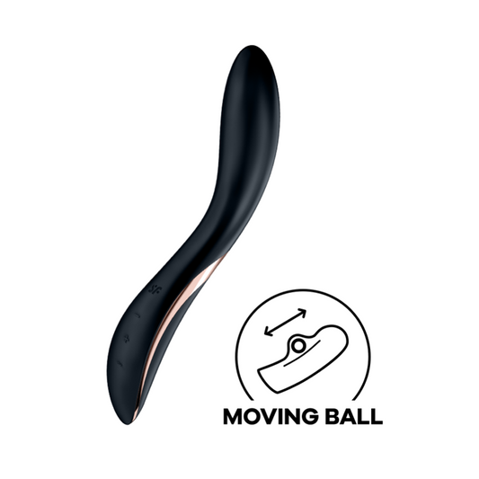 Rrrolling Explosion - Black – Rechargeable, Discreet, Intimate Wellness Accessory – Quiet, Rechargeable, Waterproof, Couples & Solo Use, Discreet Intimate Wellness Accessory