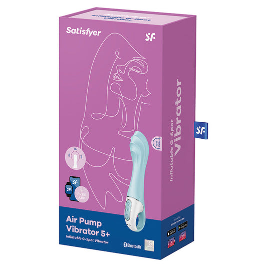 Satisfyer Air Pump Vibrator 5+-Blue.