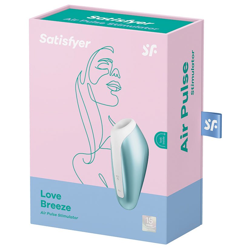 Satisfyer Love Breeze Air Pulse Stimulator-Ice Blue.