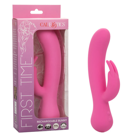 First Time® Rechargeable Bunny * – Rechargeable, Discreet, Intimate Wellness Accessory – Quiet, Rechargeable, Waterproof, Couples & Solo Use, Discreet Intimate Wellness Accessory