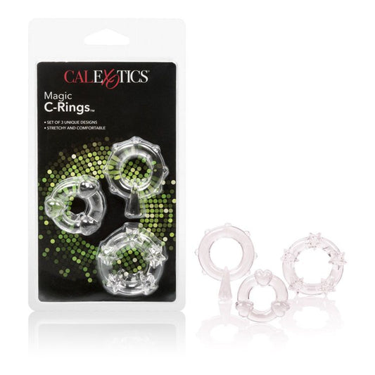 Magic C Rings - Clear – Rechargeable, Discreet, Intimate Wellness Accessory – Quiet, Rechargeable, Waterproof, Couples & Solo Use, Discreet Intimate Wellness Accessory