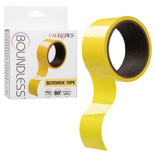 Boundless playful restraint Tape 60' – Yellow * – Rechargeable, Discreet, Intimate Wellness Accessory – Quiet, Rechargeable, Waterproof, Couples & Solo Use, Discreet Intimate Wellness Accessory
