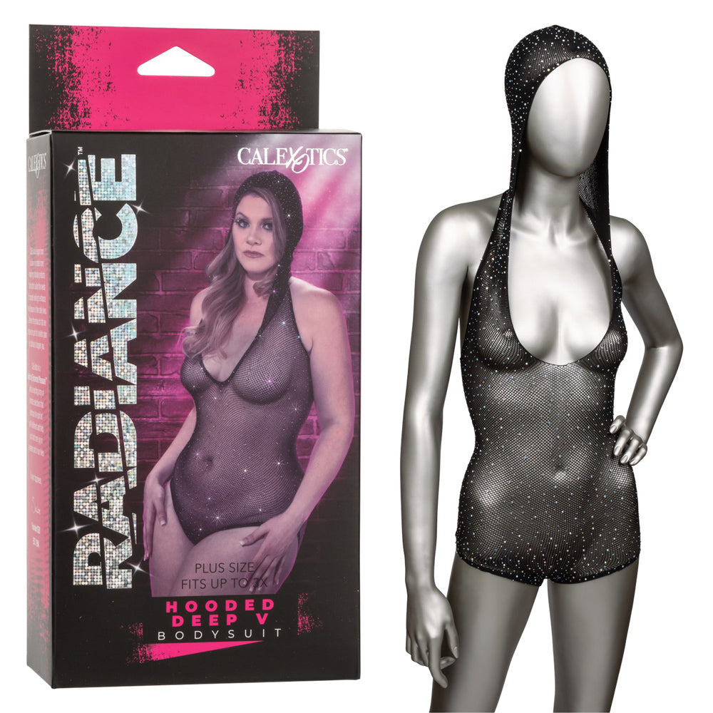 Radiance™ Hooded Deep-V Bodysuit - Plus*
