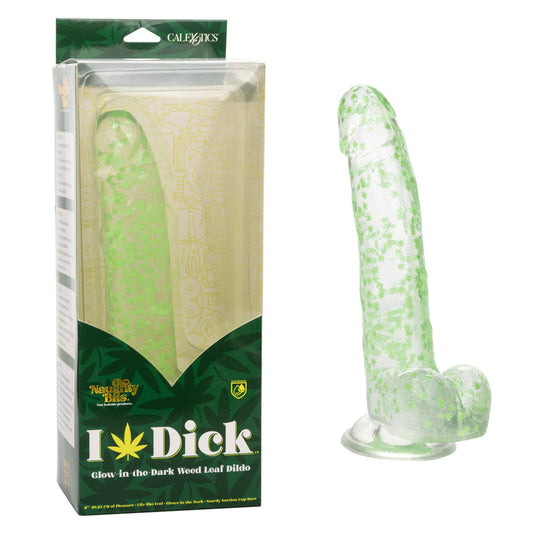 Naughty Bits I Leaf Dick GID Weed personal massager – Rechargeable, Discreet, Intimate Wellness Accessory – Quiet, Rechargeable, Waterproof, Couples & Solo Use, Discreet Intimate Wellness Accessory