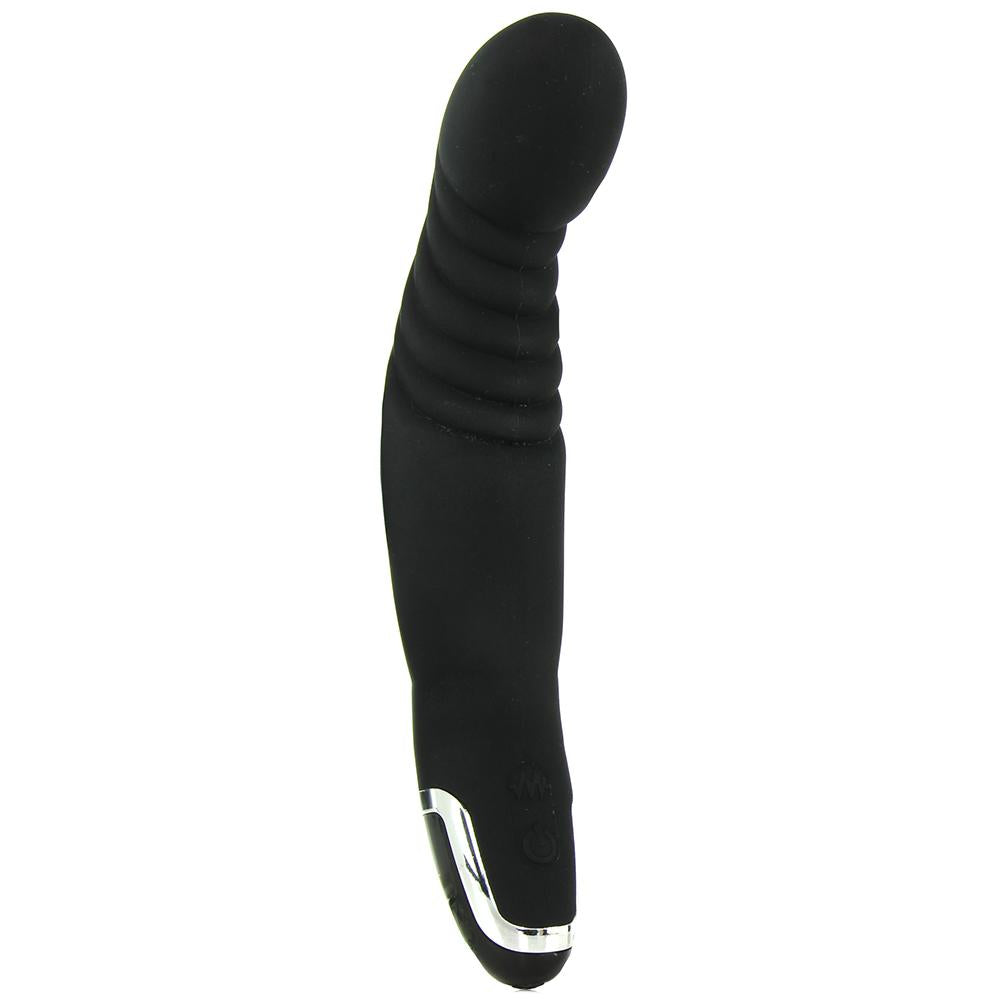 Dr Joel Silic Ridged P - Black – Rechargeable, Discreet, Intimate Wellness Accessory – Quiet, Rechargeable, Waterproof, Couples & Solo Use, Discreet Intimate Wellness Accessory