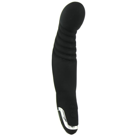 Dr Joel Silic Ridged P - Black – Rechargeable, Discreet, Intimate Wellness Accessory – Quiet, Rechargeable, Waterproof, Couples & Solo Use, Discreet Intimate Wellness Accessory