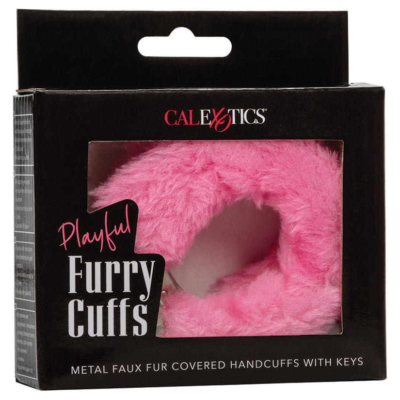Playful Furry Cuffs-Pink.