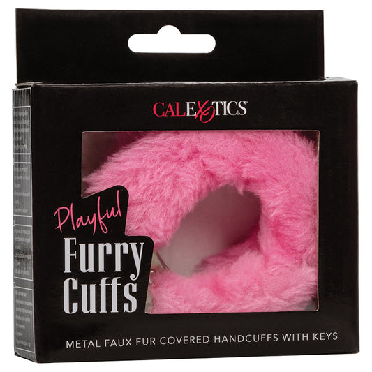 Playful Furry Cuffs-Pink.