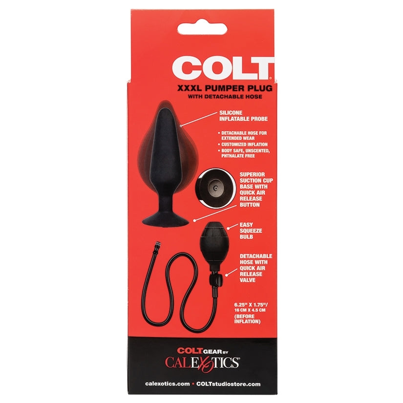 Pumper Plug With Detachable Hose. This one-of-a-kind probe delivers super-<br>sized pleasure with an inflatable body