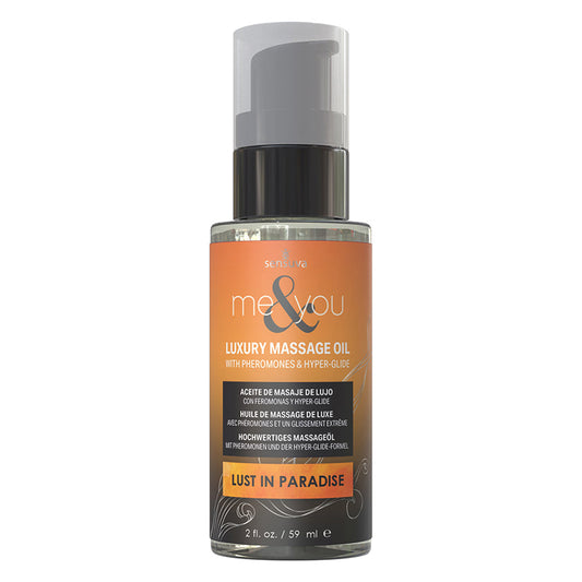 Sensuva Me & You Massage Oil-Lust in Paradise 2oz.