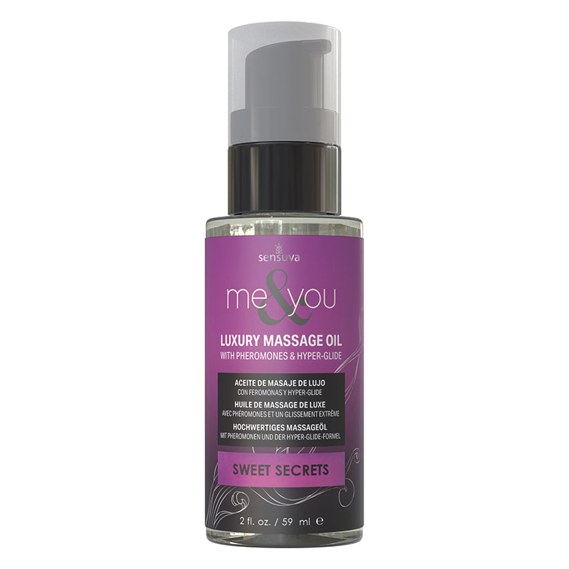 Sensuva Me & You Massage Oil-Sweet Secrets 2oz.