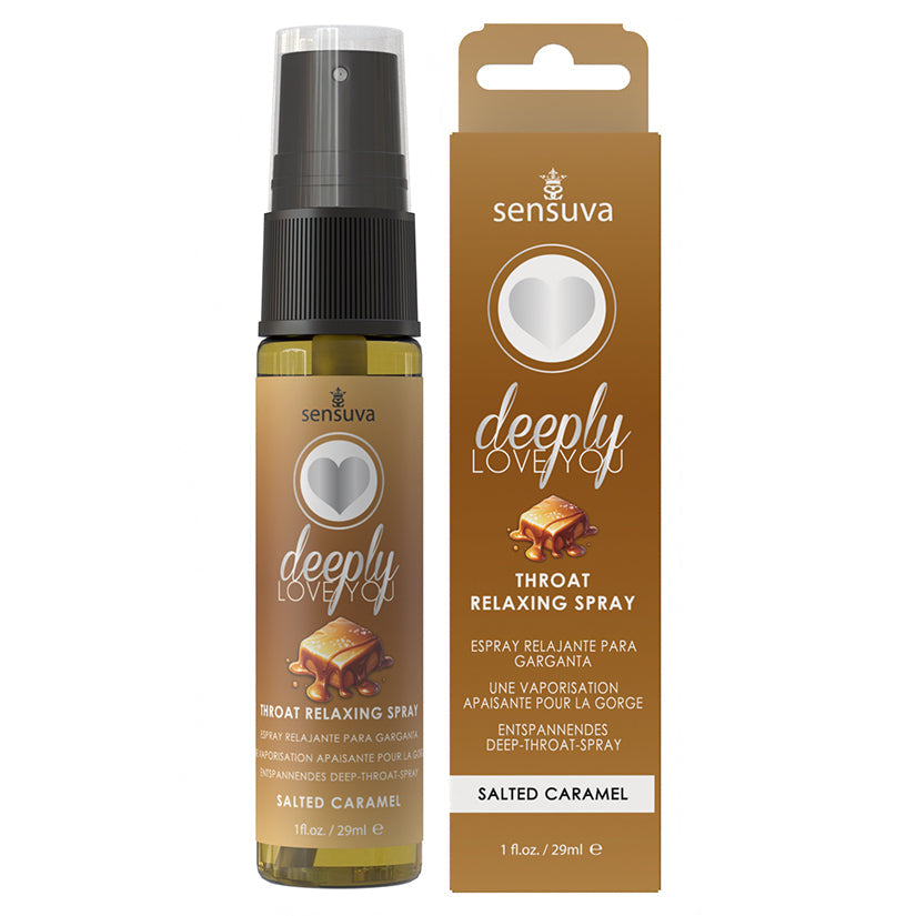 Sensuva Deeply Love You Throat Relaxing Spray-Salted Caramel 1oz.
