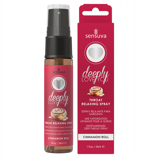Sensuva Deeply Love You Throat Relaxing Spray-Cinnamon Roll 1oz.