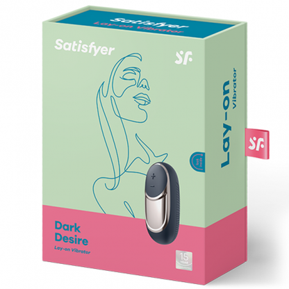Dark Desire - Dark Blue, Brass – Rechargeable, Discreet, Intimate Wellness Accessory – Quiet, Rechargeable, Waterproof, Couples & Solo Use, Discreet Intimate Wellness Accessory