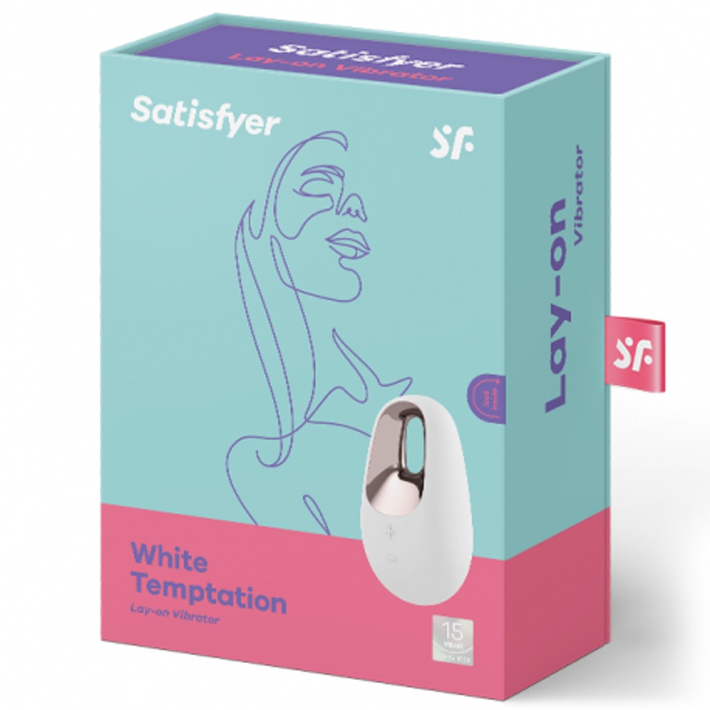 White Temptation - White, Brass – Rechargeable, Discreet, Intimate Wellness Accessory – Quiet, Rechargeable, Waterproof, Couples & Solo Use, Discreet Intimate Wellness Accessory