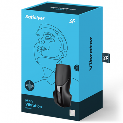 Men Vibration - black – Rechargeable, Discreet, Intimate Wellness Accessory – Quiet, Rechargeable, Waterproof, Couples & Solo Use, Discreet Intimate Wellness Accessory