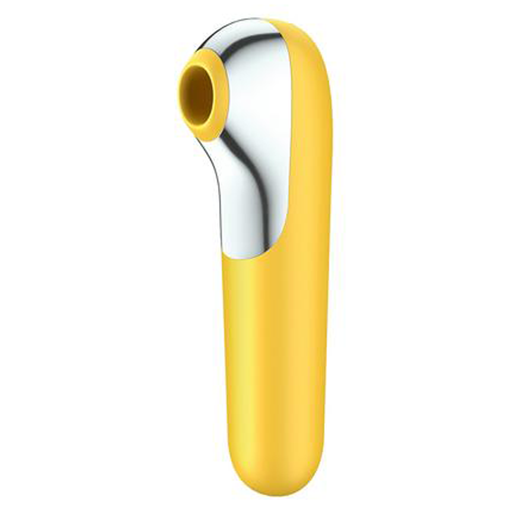 Dual Love  - Yellow – Rechargeable, Discreet, Intimate Wellness Accessory – Quiet, Rechargeable, Waterproof, Couples & Solo Use, Discreet Intimate Wellness Accessory