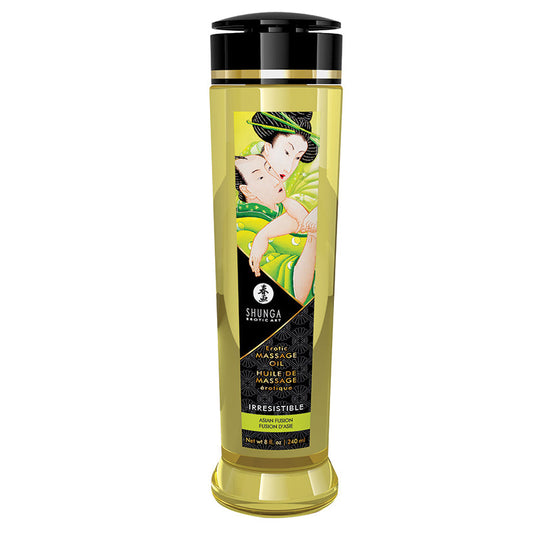 Shunga Erotic Massage Oil Irresistible-Asian Fruits 8.oz.