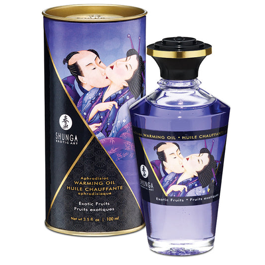 Shunga Aphrodisiac Warming Oil-Exotic Fruits 3.5oz.