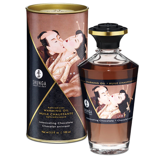 Shunga Aphrodisiac Warming Oil-Intoxicating Chocolate 3.5oz.