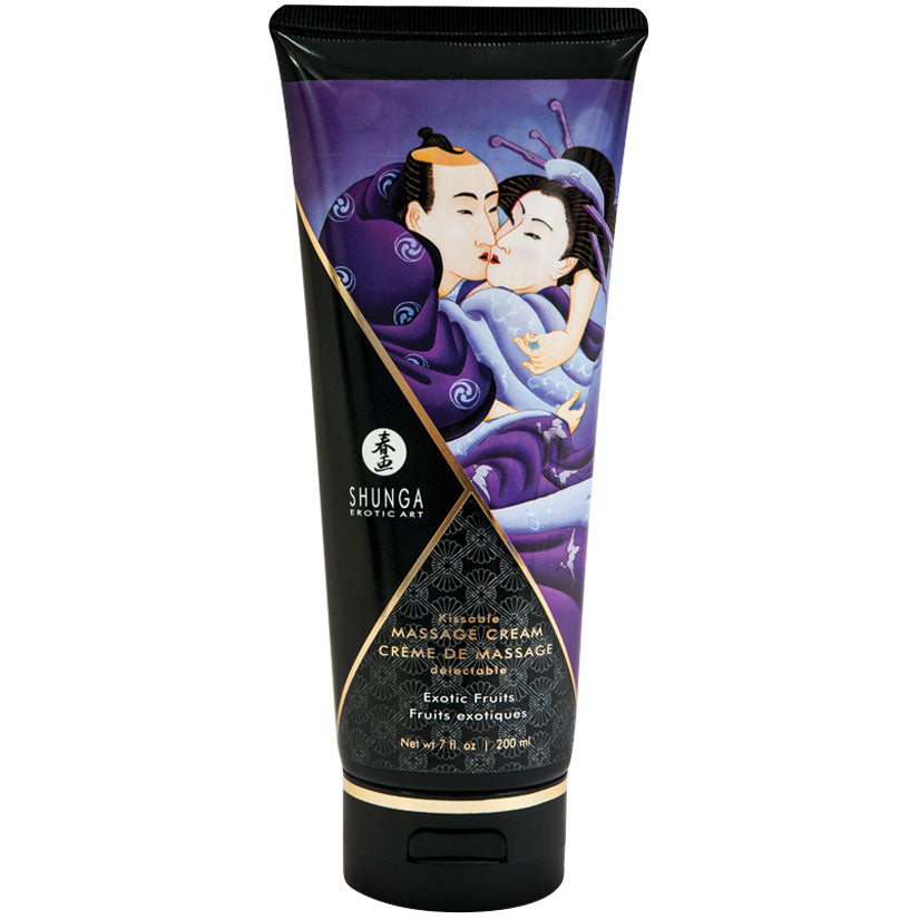 Shunga Kissable Massage Cream-Exotic Fruits 7oz.
