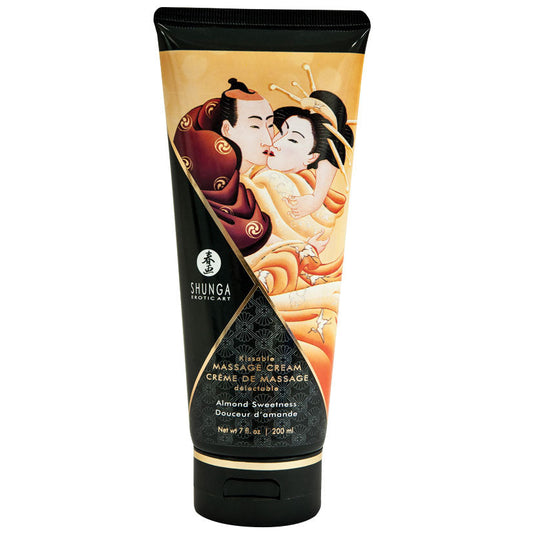 Shunga Kissable Massage Cream-Almond Sweetness 7oz.