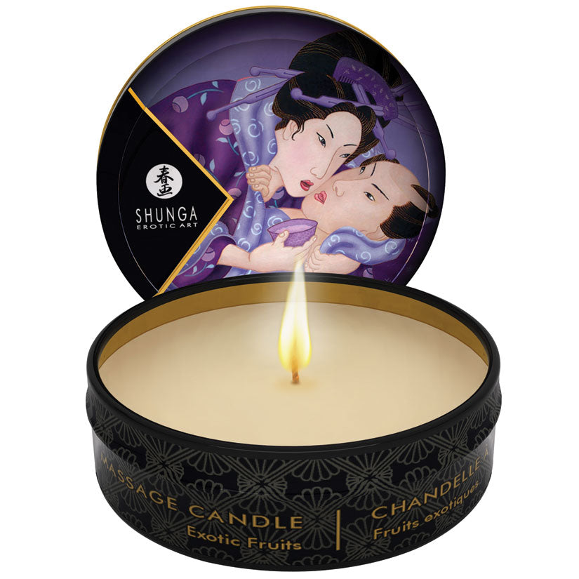 Shunga Mini Massage Candle-Exotic Fruits 1oz.