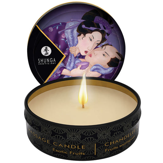Shunga Mini Massage Candle-Exotic Fruits 1oz.