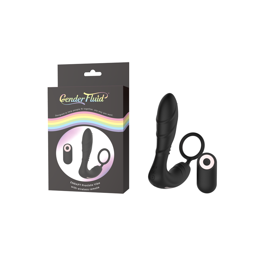 Gender Fluid Enrapt Remote Prostate Vibe – Rechargeable, Discreet, Intimate Wellness Accessory – Quiet, Rechargeable, Waterproof, Couples & Solo Use, Discreet Intimate Wellness Accessory