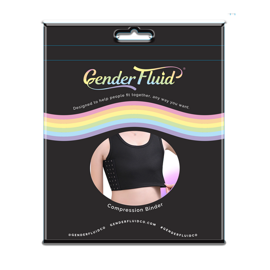 Gender Fluid Chest Binder Black - XLarge – Rechargeable, Discreet, Intimate Wellness Accessory – Quiet, Rechargeable, Waterproof, Couples & Solo Use, Discreet Intimate Wellness Accessory