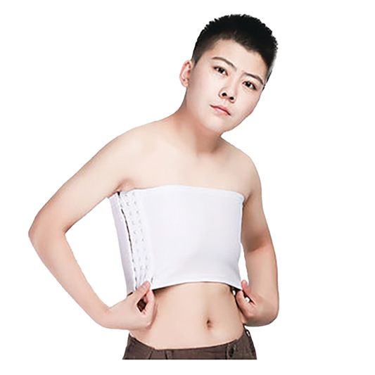 GF Strapless Chest Binder - White 2XL