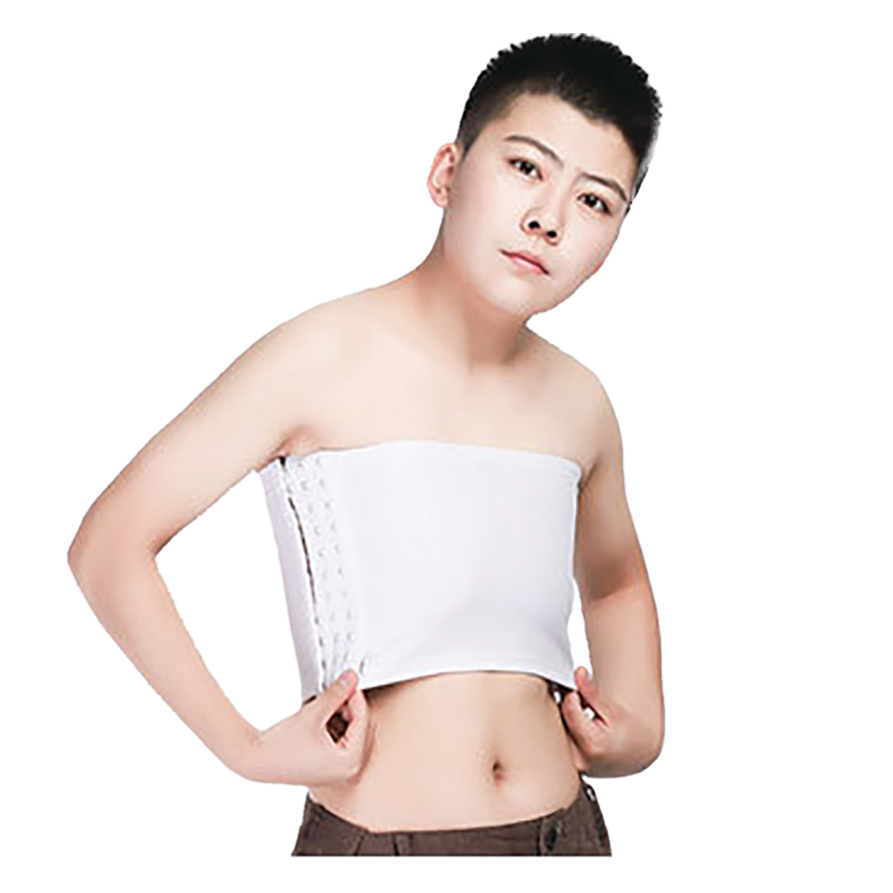 GF Strapless Chest Binder - White XLarge