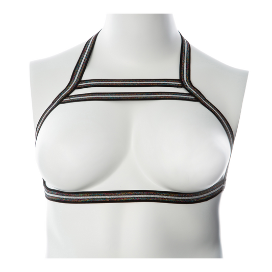 Gender Fluid Silver Lining Harness S-L * – Rechargeable, Discreet, Intimate Wellness Accessory – Quiet, Rechargeable, Waterproof, Couples & Solo Use, Discreet Intimate Wellness Accessory