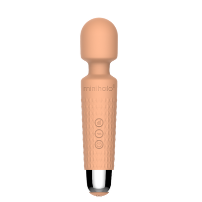 Mini Halo - Peach Fuzz – Rechargeable, Discreet, Intimate Wellness Accessory – Quiet, Rechargeable, Waterproof, Couples & Solo Use, Discreet Intimate Wellness Accessory