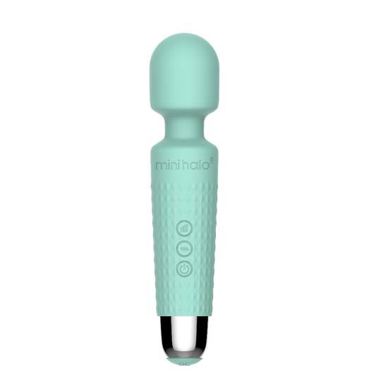 Mini Halo - Minty Green – Rechargeable, Discreet, Intimate Wellness Accessory – Quiet, Rechargeable, Waterproof, Couples & Solo Use, Discreet Intimate Wellness Accessory