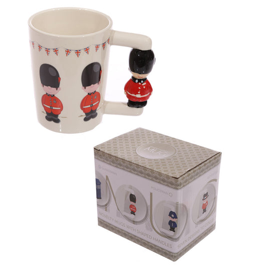 Novelty Ceramic Mug with Guardsman Handle – Rechargeable, Discreet, Intimate Wellness Accessory – Quiet, Rechargeable, Waterproof, Couples & Solo Use, Discreet Intimate Wellness Accessory