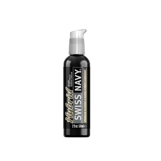 Swiss Navy Hybrid Lubricant 2oz – Rechargeable, Discreet, Intimate Wellness Accessory – Quiet, Rechargeable, Waterproof, Couples & Solo Use, Discreet Intimate Wellness Accessory